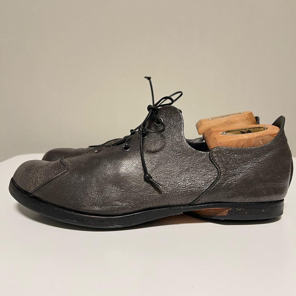 Cydwoq Leather Shoes Women’s EU 40.5 US 10.5 Gray Black Lace Up Handmade USA